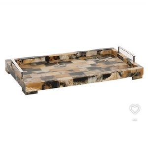 Rustique-Plateaux de service décoratifs en corne naturelle fabriqués à la main pour la maison Plateau décoratif élégant et durable pour la décoration de la maison et de la cuisine - Product Image 6