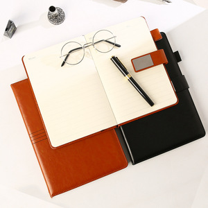 A5サイズ 無地 マットブラック PUレザー プランナーノート 学生用 学校日誌 100枚入り - Product Image 2