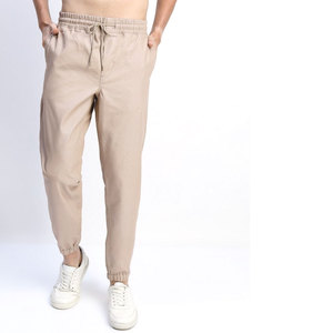 Pantalon de jogging 100% coton personnalisé OEM pour hommes de haute qualité pantalon de gymnastique à taille élastique pantalon de sport de course à pied solide - Product Image 2