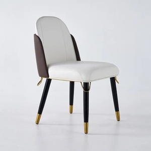 Luxury TQC White Lather <b>Sofa</b> Chair Metal <b>Wood</b> <b>Frame</b> Modern Design for Living Room Hotel Restaurant Cafe Decorative Furniture - Product Image 1
