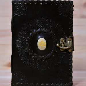 Handmade da chính hãng Tạp Chí thiết kế cổ điển Unlined A5/A4 giấy đen hardbound <span class=keywords><strong>Sketchbook</strong></span> đá phong cách cho sketchbooks - Product Image 3