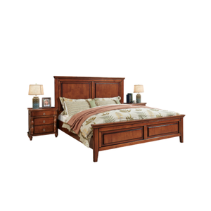 Meubles de chambre à coucher en bois de style classique moderne, taille personnalisée, ensemble de lit de luxe avec couleur personnalisée, haute qualité - Product Image 1