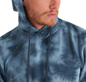 Sweat à capuche streetwear 100% coton molletonné, hiver, délavé à l'acide, vintage, logo personnalisé, coupe oversize, effet délavé au soleil - Product Image 4