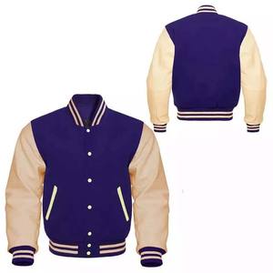 Chaqueta Varsity de la Mejor Calidad, Logotipo Personalizado, Bordado, Chaqueta de Cuello Alto para Hombre, Patchwork, Tela Personalizada, Diferentes Colores, Invierno - Product Image 6