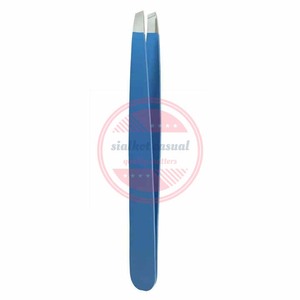 Pinzas para cejas con punta inclinada de acero inoxidable, herramienta para depilación, pinzas para cejas - Product Image 2