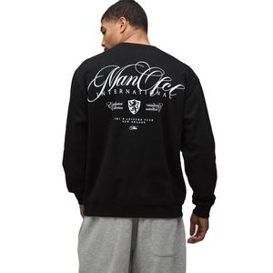 Sudadera con Capucha de Invierno para Hombre, a la Moda, Mangas Regulares, Cuello Redondo, 100% Algodón, Teñido Liso, Ecológico, Negro Oscuro - Product Image 1