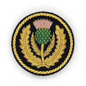 Wholesale 2026 Custom Made High Quality Hand Embroidered Metal Bullion Sew-On Badges New Design Stylish Uniforms - Product Image 4
