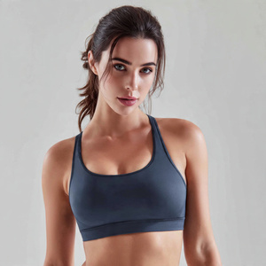 Soutien-gorge de sport pour femme, imprimé, compression, vêtements d'entraînement avec dos nageur, respirant, extensible dans les quatre sens, haut de soutien-gorge élastique - Product Image 4