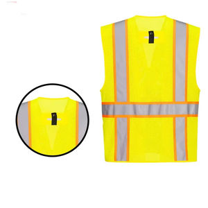 Chaleco de Trabajo para Hombre de Color Amarillo, de Alta Calidad, Transpirable, con Malla Reflectante para Rescate en Carretera - Product Image 6