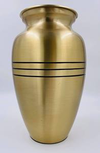 Brass Band Engraved Cremation Urns With Free <b>Velvet</b> <b>Bag</b> Indian Manufacturer - Product Image 3