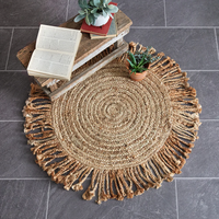 Tissé à la main ferme ronde jonc de mer tapis d'intérieur sol salon tapis bienvenue tapis décor à la maison en gros du Vietnam