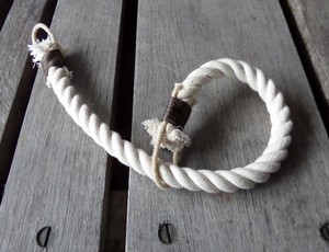Cotton Curtain Tie Back Rope Nautical Decor Window Treatment - Product Image 2