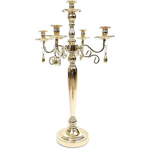 Venta caliente hecho a mano Metal aluminio candelabros boda y hogar evento piso decoración con uso de velas - Product Image 2