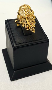 Offre d'usine directe ensemble de bijoux en diamant plaqué or 24K collier de style classique de trois grammes pour les mariages fiançailles vente chaude - Product Image 3