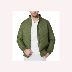 Veste polyester-coton haute performance pour hommes Veste polyester-coton confortable extérieure légère et durable chaude - Product Image 1