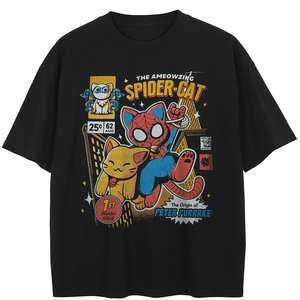 เสื้อยืดผ้าฝ้ายฟอกสีดำใส่ได้ทั้งชายและหญิงเสื้อยืดแขนสั้นสำหรับฤดูร้อนเสื้อยืด2025 - Product Image 1