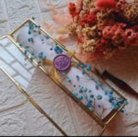 Boîte à parchemin décorative en verre et métal doré pour cadeaux, décoration, invitation de mariage, boîte à parchemin, vente en gros