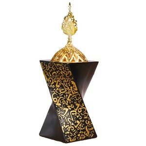 Nuevo quemador de incienso de diseño árabe de cerámica y Metal elegante salida de fábrica quemador árabe Bakhoor quemador Oud Bakhoor - Product Image 1