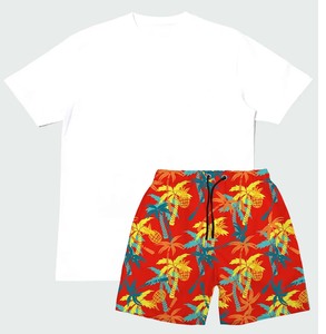 2023 gros été nouveaux hommes décontracté Shorts ensembles à manches courtes t-shirt Shorts survêtement ensemble hommes marque vêtements 2 pièces ensembles - Product Image 2