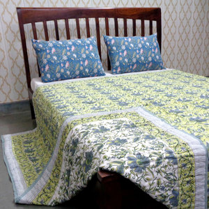 Indian Manufacturer Hand Block Printed Queen Size Soft Cotton Voile Dohar Throw <b>Blanket</b> Organic Cotton Bulk Supply - Product Image 4