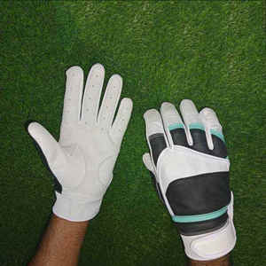 Gants de frappeur en cuir noir de qualité supérieure dernière conception avec des caractéristiques antidérapantes et respirantes pour les joueurs de baseball pour hommes et femmes - Product Image 4
