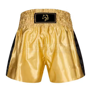 Customized Mauy Thai <b>Shorts</b> Boxing Training <b>Shorts</b> made of 100% polyester <b>shorts</b> and <b>patch</b> work - Product Image 1