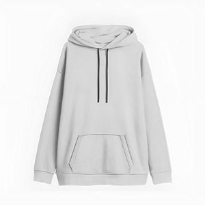 Sudadera con capucha de mezcla de algodón para mujer de moda Impresión personalizada Transpirable y ecológica con hombros caídos y características transpirables - Product Image 3