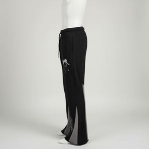 Pantalon de sport décontracté pour homme, 100 % coton, écologique, respirant, coupe ajustée, fermeture à cordon, effet délavé et vieilli, faible MOQ - Product Image 3