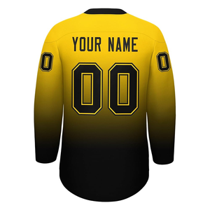 Uniformes de Hockey de poliéster 100% con nombre de equipo personalizado transpirable de alta calidad, nuevo diseño, camisetas de Hockey personalizadas - Product Image 2