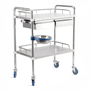 Carrello per Trattamenti in Acciaio Inossidabile, Trolley per Strumenti, Carrello per Trattamenti Estetici e Terapeutici - Product Image 2