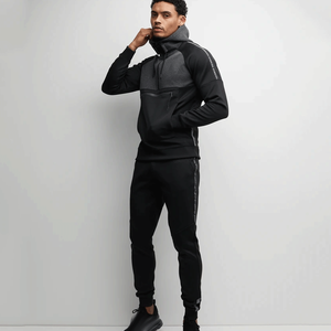 Chándal de invierno duradero para hombre, elegante, 100% algodón, ropa informal para gimnasio, talla grande, ecológico, elástico en cuatro direcciones, ligero - Product Image 6