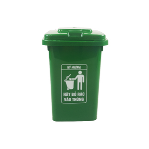 60L Eco-Friendly <b>Plastic</b> Outdoor Dust <b>Bin</b> with Compact Design Portable <b>Lids</b> for Commercial Use Retail Malls Facility Management - Product Image 4
