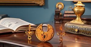 Functional Brass Lion Padlock with Keys Golden Working Lock by Category Padlocks - Product Image 5