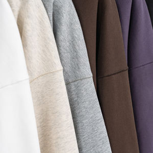 เสื้อฮู้ดดี้ผ้าฝ้ายคุณภาพสูง หนานุ่ม ทรงโอเวอร์ไซส์ สกรีนโลโก้ได้ เสื้อสเวตเชิ้ตผู้ชาย ผ้าเฟรนช์เทอร์รี่เรียบ - Product Image 4