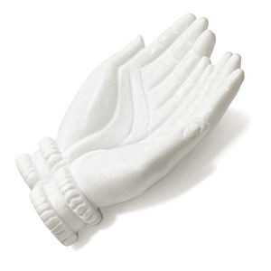 Cuenco de mármol blanco en forma de mano para decorar una mesa de comedor navideña Ideal para una exhibición de cuenco decorativa y festiva - Product Image 3