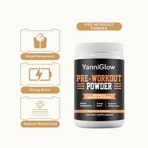 ยาสูตรเพิ่มพลังก่อนออกกำลังกาย YanniGlow OEM ODM ผงออร์แกนิค รับรองมาตรฐาน ช่วยเสริมสร้างพลังงาน บำรุงกล้ามเนื้อ เหมาะสำหรับผู้ใหญ่ สนับสนุนโภชนาการสำหรับนักกีฬา - Product Image 5