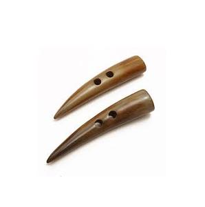 Botón de cuerno natural, artesanías hechas a mano, la mejor calidad, 2 agujeros, abrigo de cuerno, botón de ropa, venta al por mayor, hecho a medida - Product Image 3