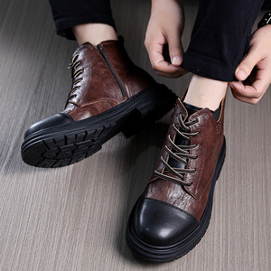 Chaussures de ville en cuir de porc de haute qualité avec revêtement imperméable et semelle intérieure souple pour hommes - Product Image 4