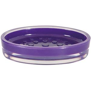 Porte-savon en acrylique MSV en violet, 13 x 9 x 3 cm - Product Image 2