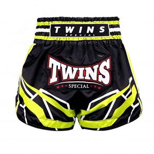 Pantalones Cortos de Muay Thai de Primera Calidad con Logotipo Personalizado, Ropa Deportiva de Poliéster y Nailon para Entrenamiento de Kickboxing con Bordado, Ropa de Artes Marciales - Product Image 4