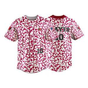 Ensembles d'uniformes de baseball et de softball personnalisables pour hommes, sweat-shirt en maille respirante, maillot brodé, sublimation thermique, taille plus - Product Image 4