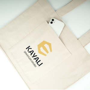 Bolsa de Lona Personalizada de 10 oz con Bolsillo Frontal, Color Sólido, 18 x 14 x 4 (45 x 35 x 10 cm), Fuelle Completo, Cierre Abierto - Product Image 6