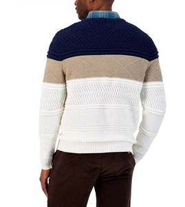 Cardigan en laine de coton à col rond pour homme, manches longues, respirant, tricoté, vêtement d'hiver, couleur personnalisée, doublure en laine, personnalisable, haute qualité - Product Image 4