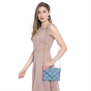 Nouveau concepteur fait à la main de luxe perlé sac à main sac à main pochette à la main Vintage mode femmes haute société perlé sangle en gros - Product Image 2