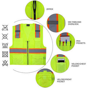 Chaleco de seguridad sin mangas de la mejor calidad, chaleco de seguridad superventas, ropa de trabajo, Chaleco de seguridad para adultos - Product Image 4