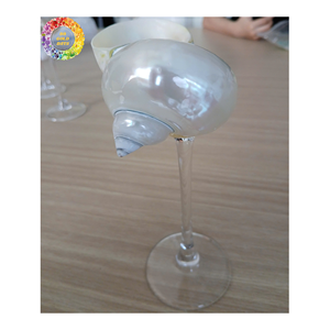 Belle tasse d'escargot: élégance de luxe et charme de verres artisanaux avec une finition en coquille d'escargot naturel et poli - Product Image 4