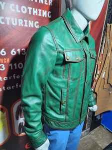 Vestes en cuir personnalisées Mode masculine Vestes en cuir coupe-vent Vestes en cuir de mouton de haute qualité Vêtements de rue - Product Image 3