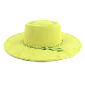 Sombrero Fedora de Ala Ancha, Color Sólido, Protección Solar, Diseño Personalizado, Decoración con Borlas, Casual para Exteriores, Pesca - Product Image 1