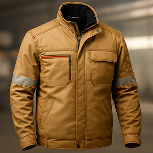Chaquetas de trabajo duraderas de malla o enclavamiento y chaquetas de seguridad | Ropa de trabajo industrial duradera - Product Image 2