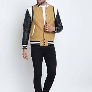 Logo personnalisé vestes pour hommes vestes de Baseball manteaux hiver chaud vêtements pour hommes 2025 haute qualité laine cuir manches Varsity veste - Product Image 5